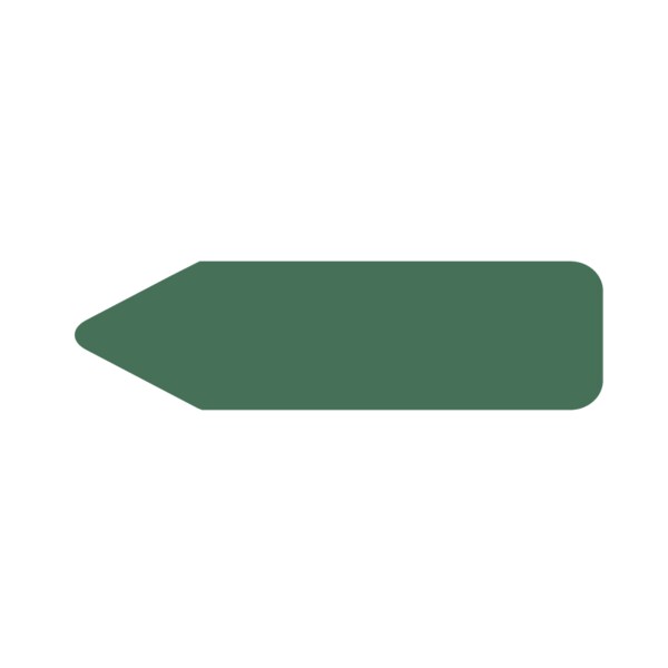 Labeling Flag - Solid - Dark Green - 9/16" x 2"